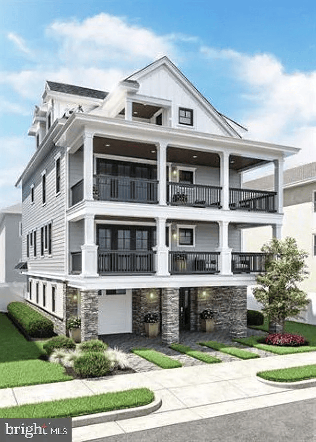 Completed coastal home at 8 South Melbourne Avenue in Ventnor City